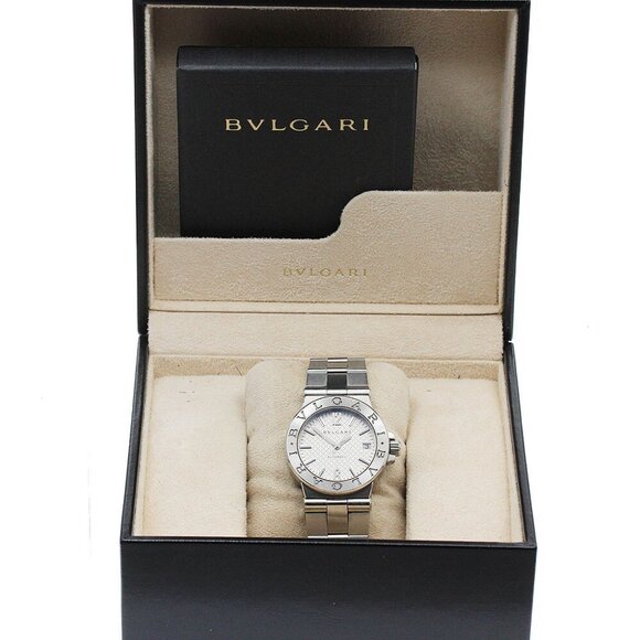 BVLGARI Diagono DG35S Date Silver Dial Automatic Men's Watch - Picture 4 of 12
